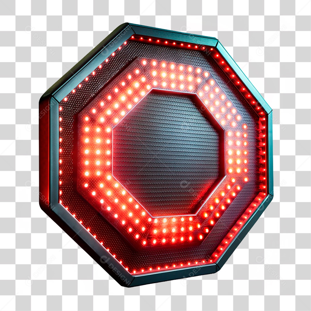 Placa de Led Redonda PNG Transparente