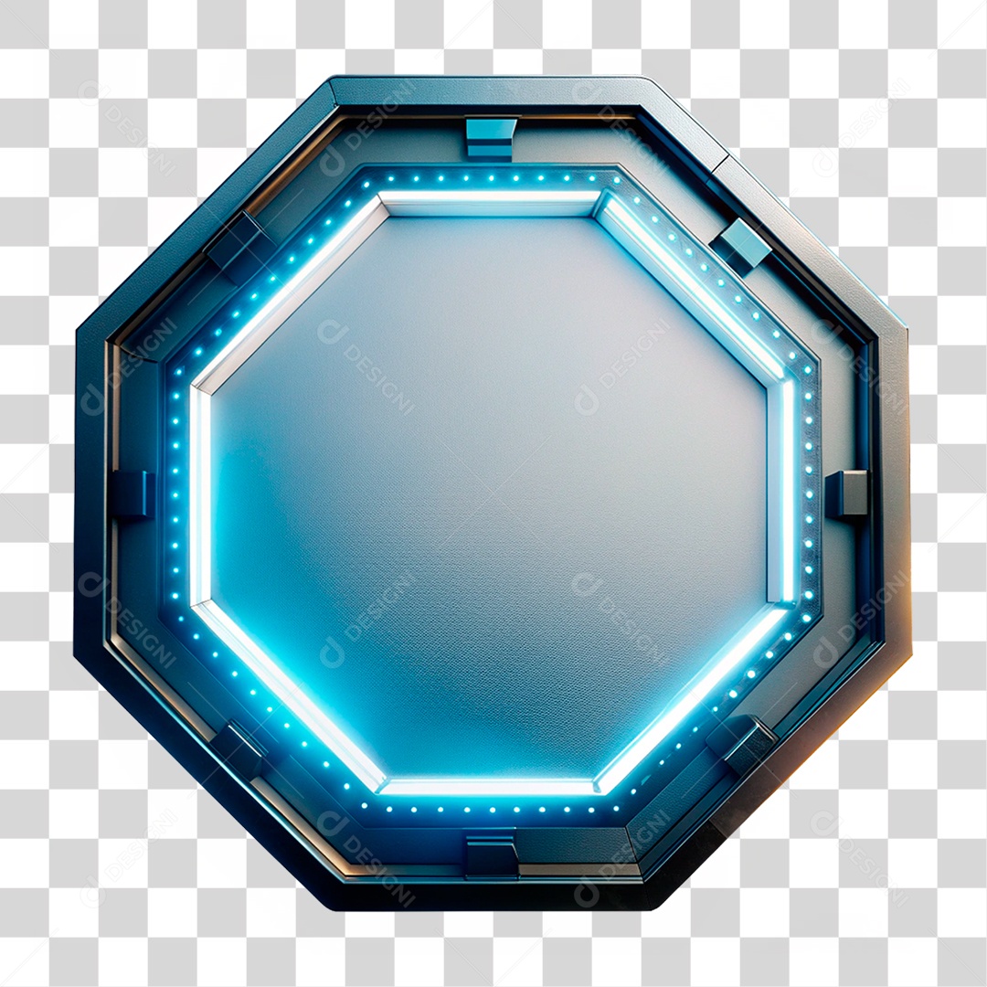 Placa de Led Redonda PNG Transparente
