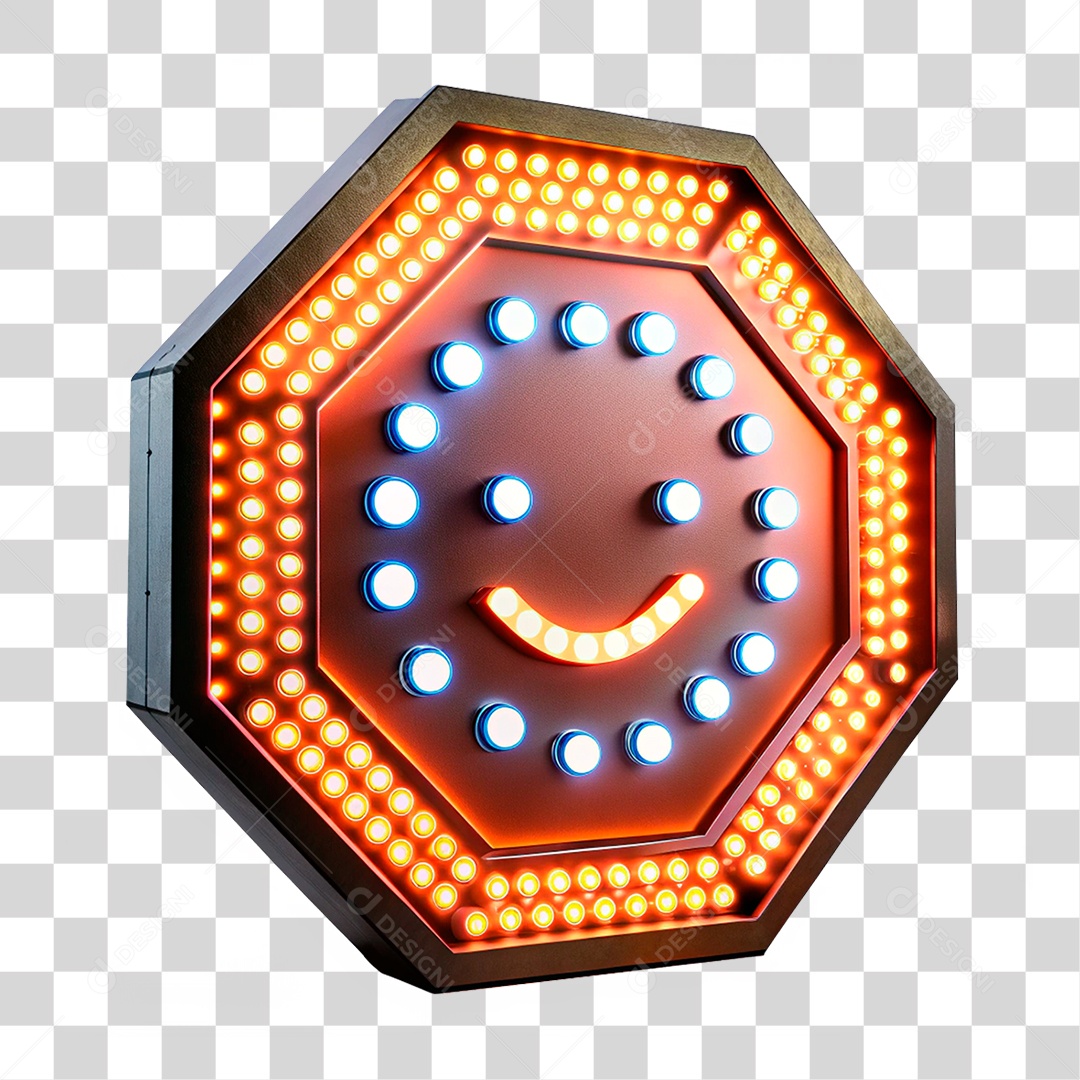 Placa De Led De Emoji PNG Transparente