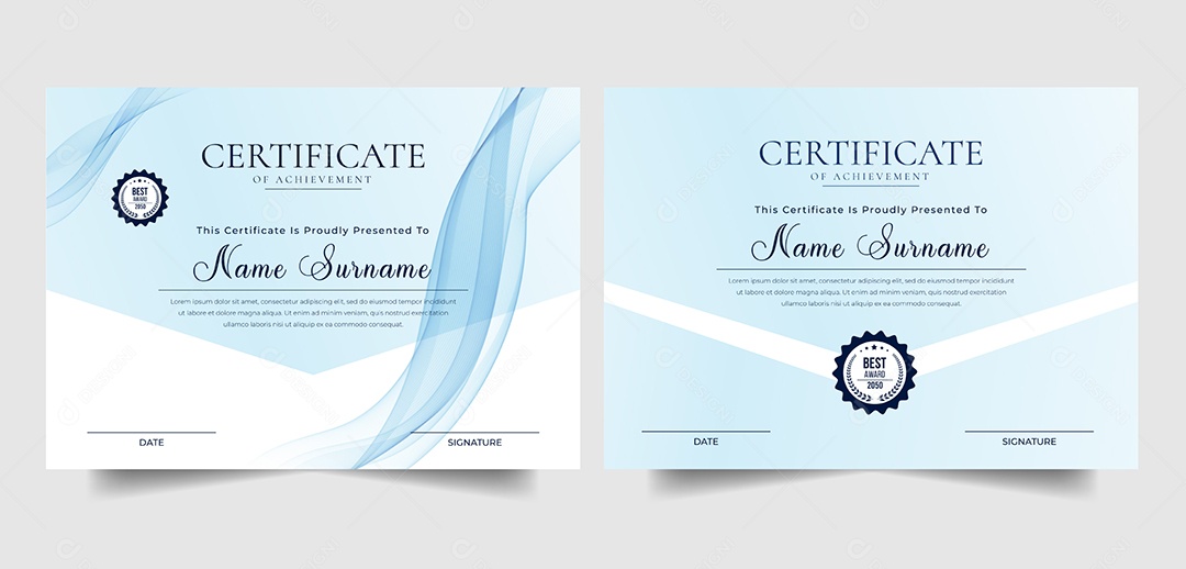 EPS Vector Certificate Model Editable