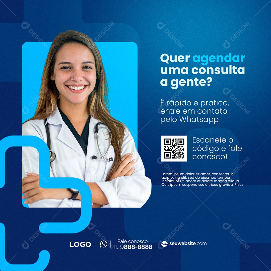 Convênio Médico Social Media PSD Editável