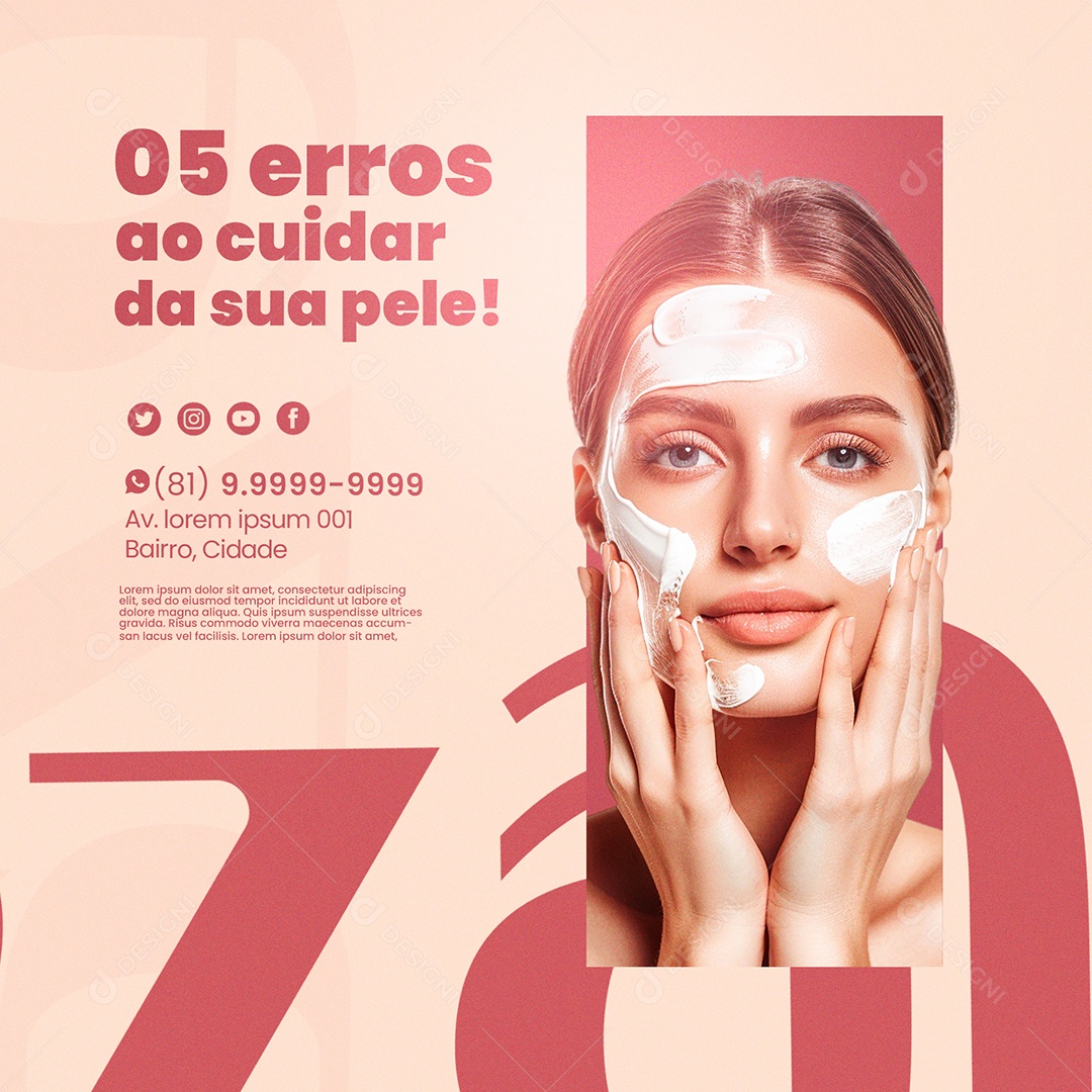 Estética Social Media PSD Editável