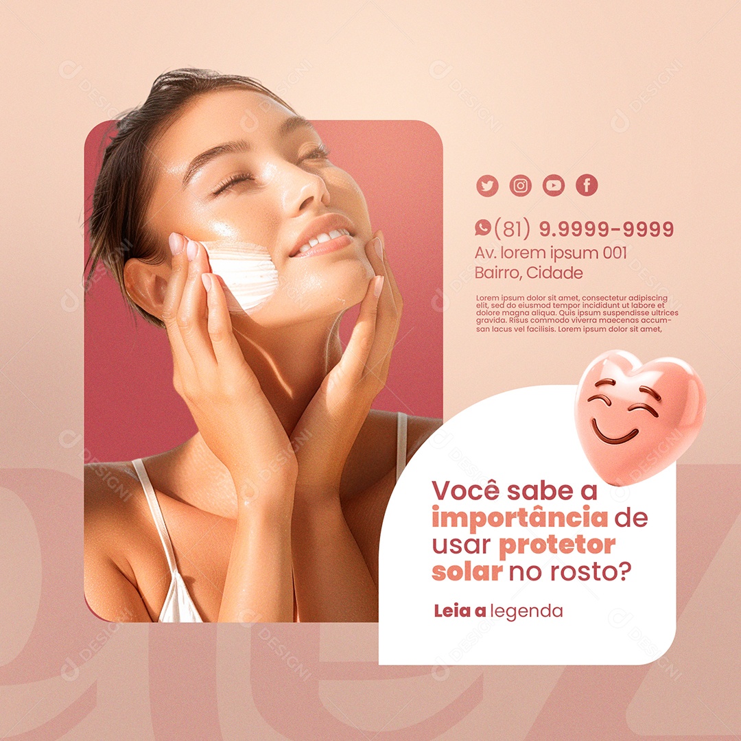 Estética Social Media PSD Editável