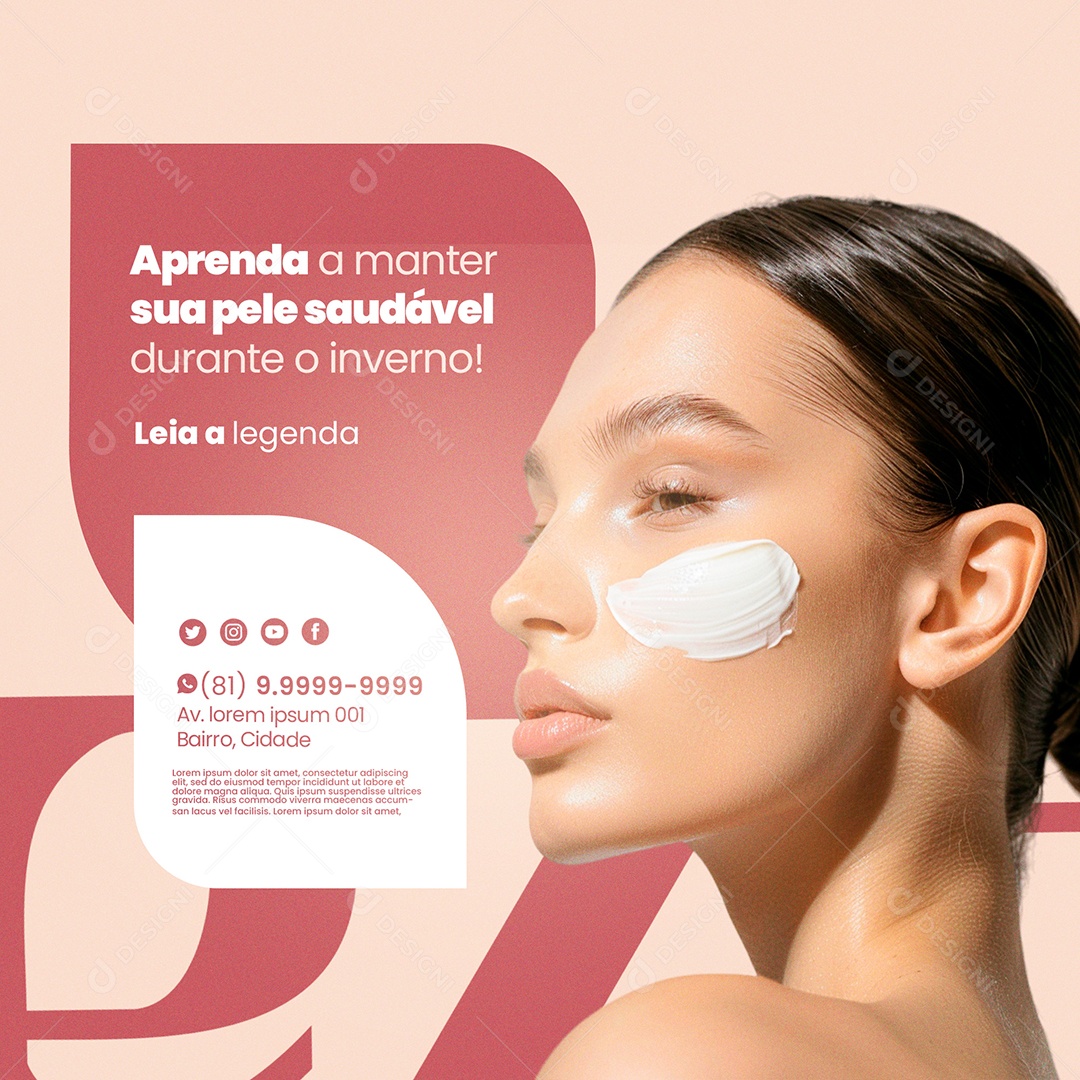 Estética Social Media PSD Editável