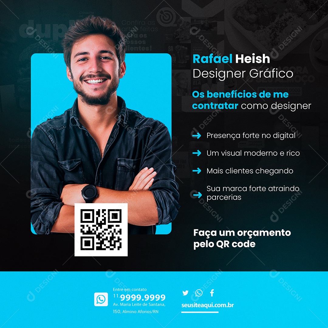 Portfolio Do An Editable Social Media PSD Budget