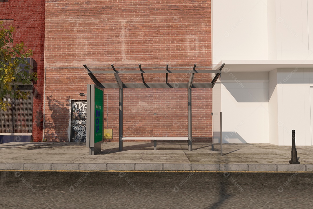 Markup de Ponto de Ônibus PSD Editável