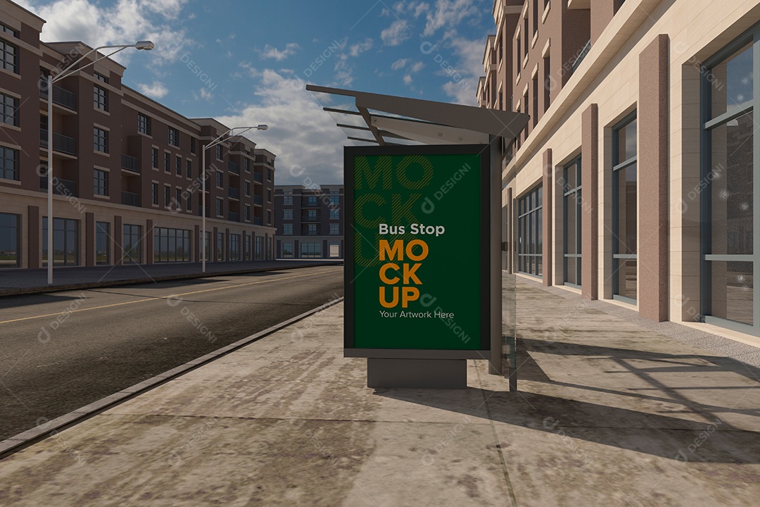 Markup de Ponto de Ônibus PSD Editável