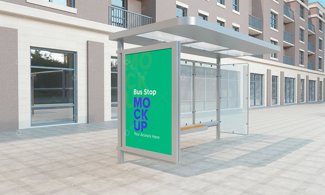 Markup de Ponto de Ônibus PSD Editável