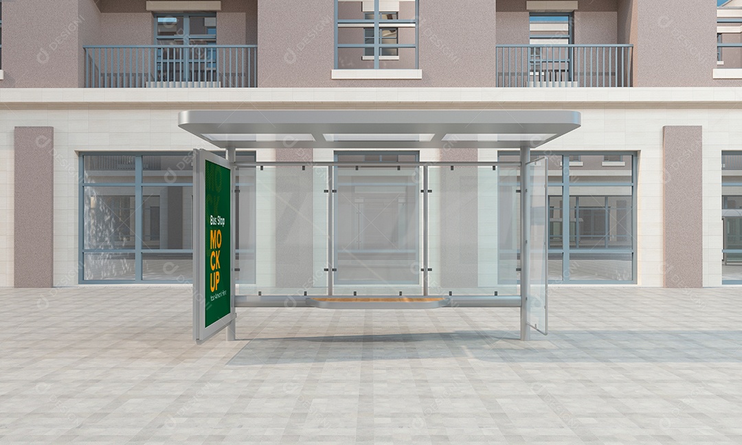 Markup de Ponto de Ônibus PSD Editável