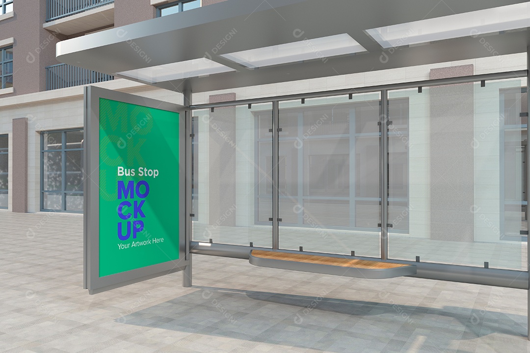 Markup de Ponto de Ônibus PSD Editável