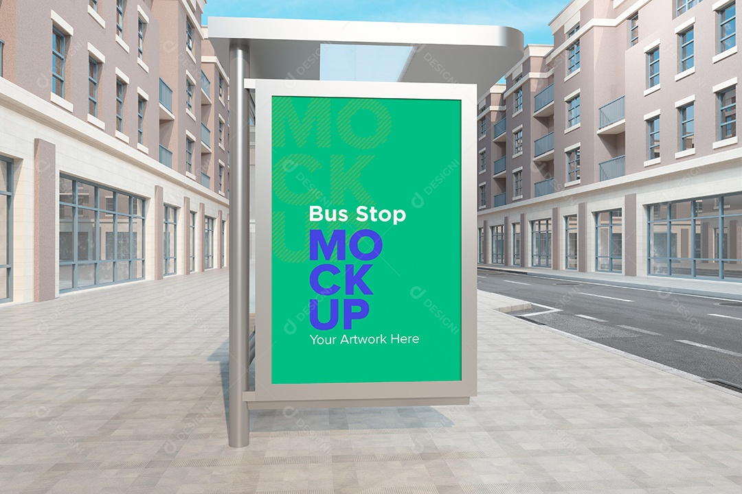 Markup de Ponto de Ônibus PSD Editável