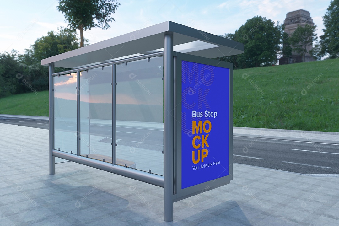 Markup de Ponto de Ônibus PSD Editável