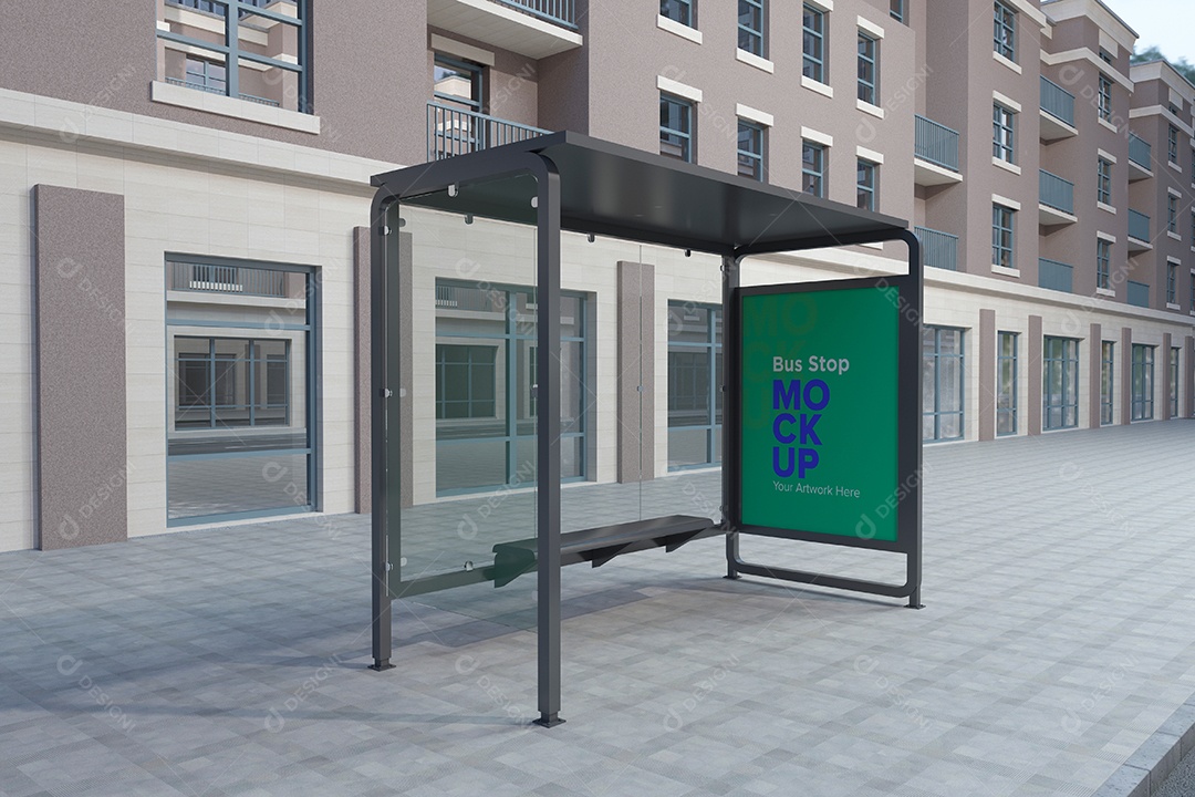 Markup de Ponto de Ônibus PSD Editável