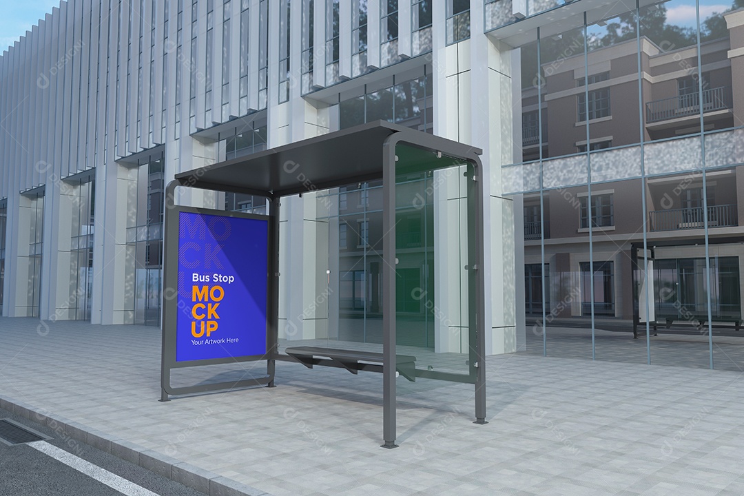 Markup de Ponto de Ônibus PSD Editável