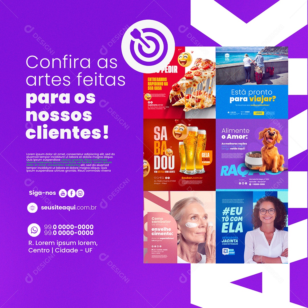 Agência de Marketing Digital Social Media PSD Editável