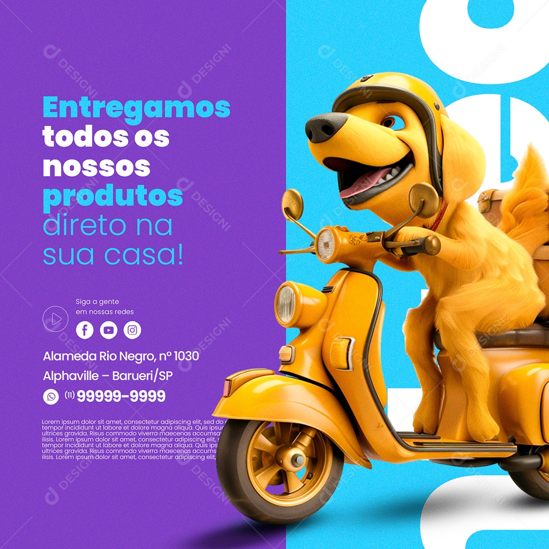 Pet Shop Social Media PSD Editável