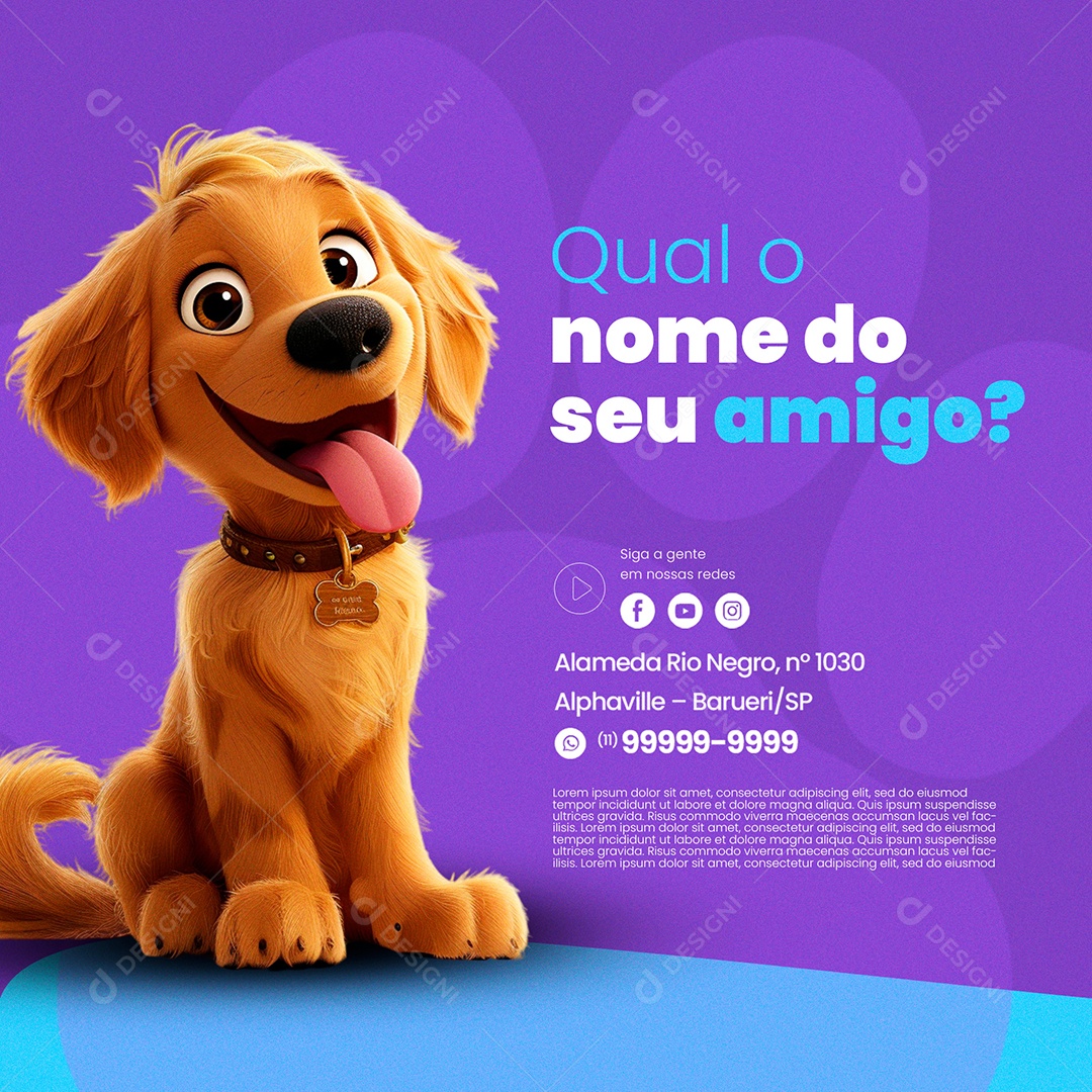 Pet Shop Social Media PSD Editável