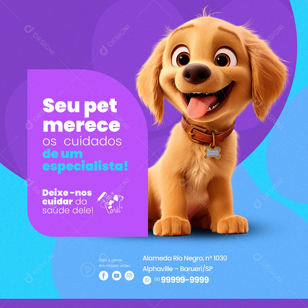 Pet Shop Social Media PSD Editável