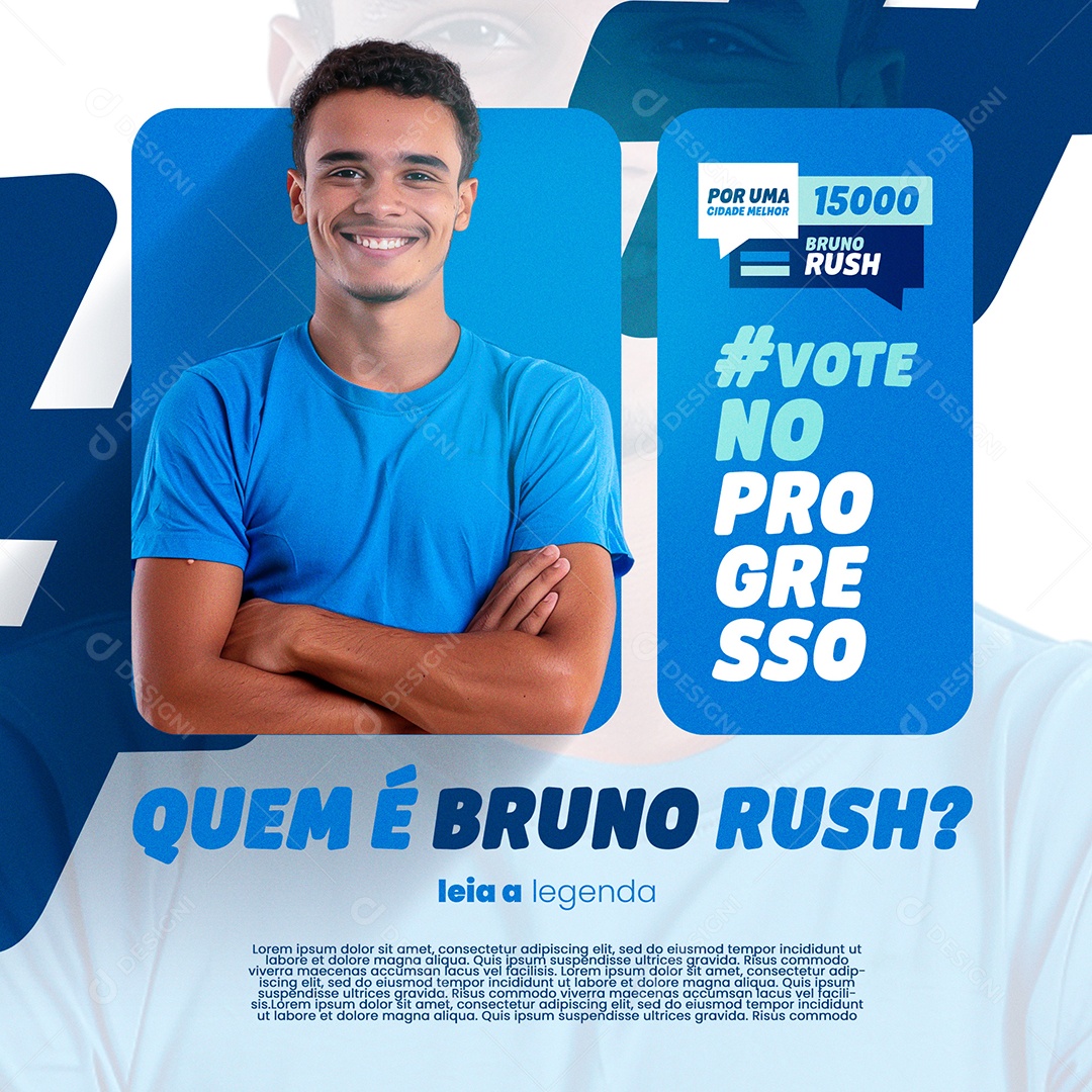 Política Social Media PSD Editável