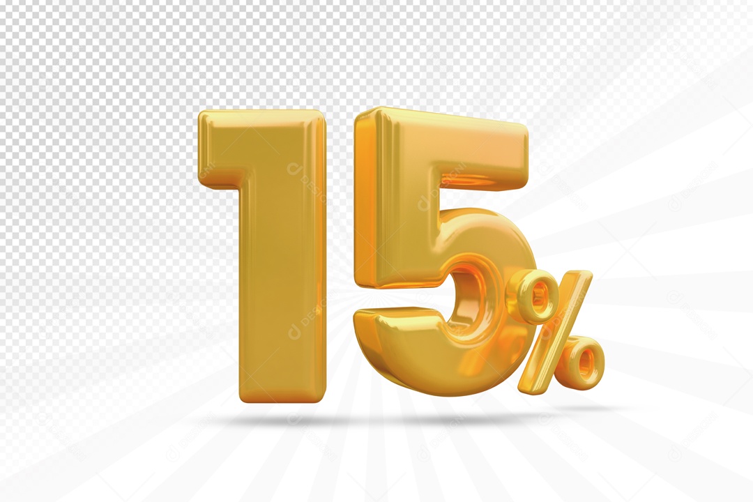 Desconto de 15% Elemento 3D para Composição PSD [download] - Designi