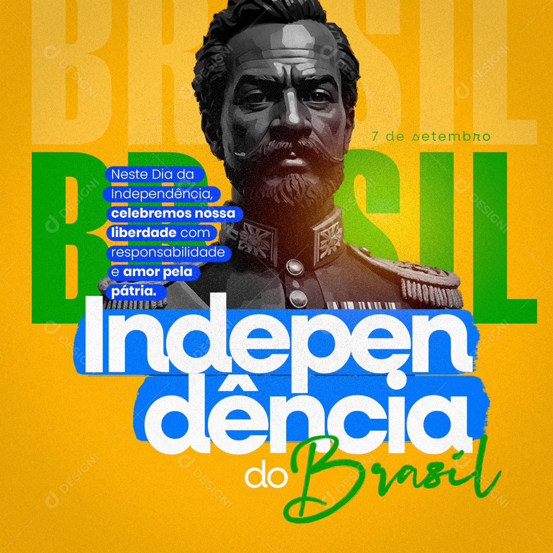 Independence Day of Brazil September 07 Social Media PSD Editable