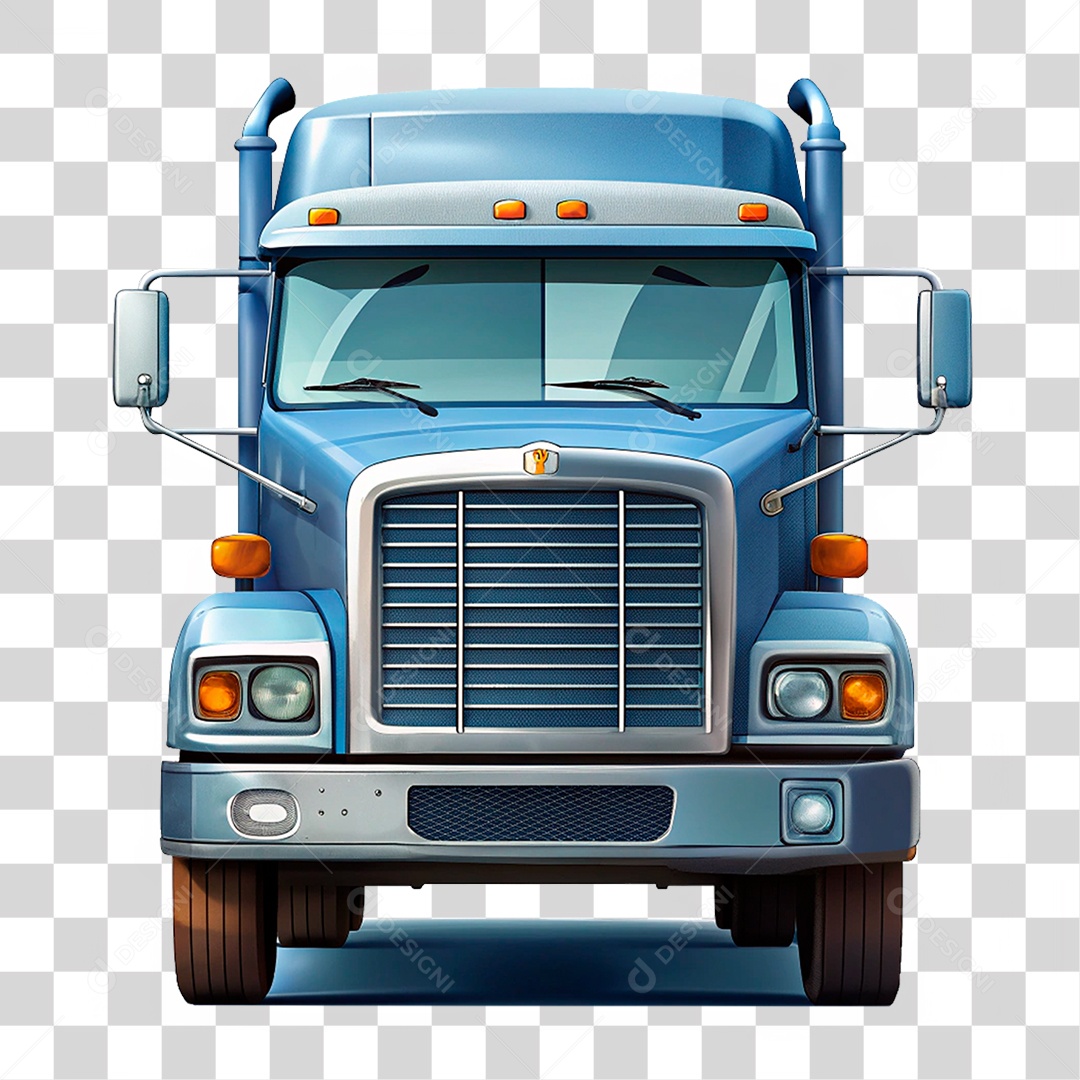 Elemento 3D Caminhão PNG Transparente