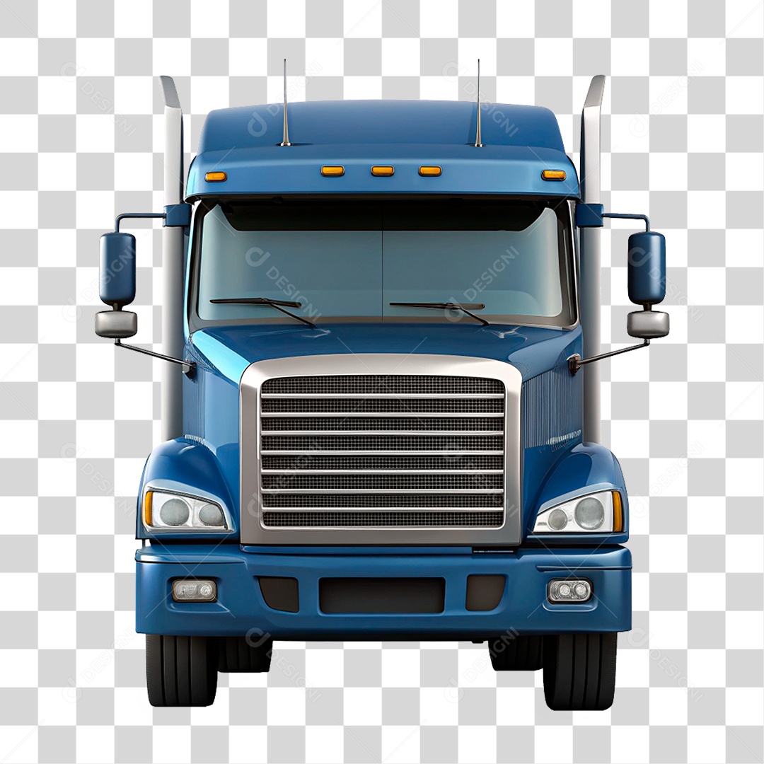 Elemento 3D Caminhão PNG Transparente