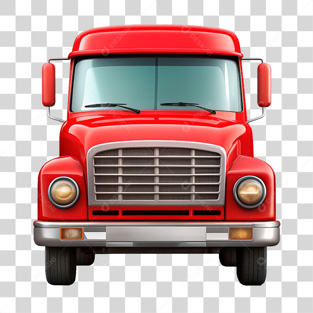 Elemento 3D Caminhão PNG Transparente