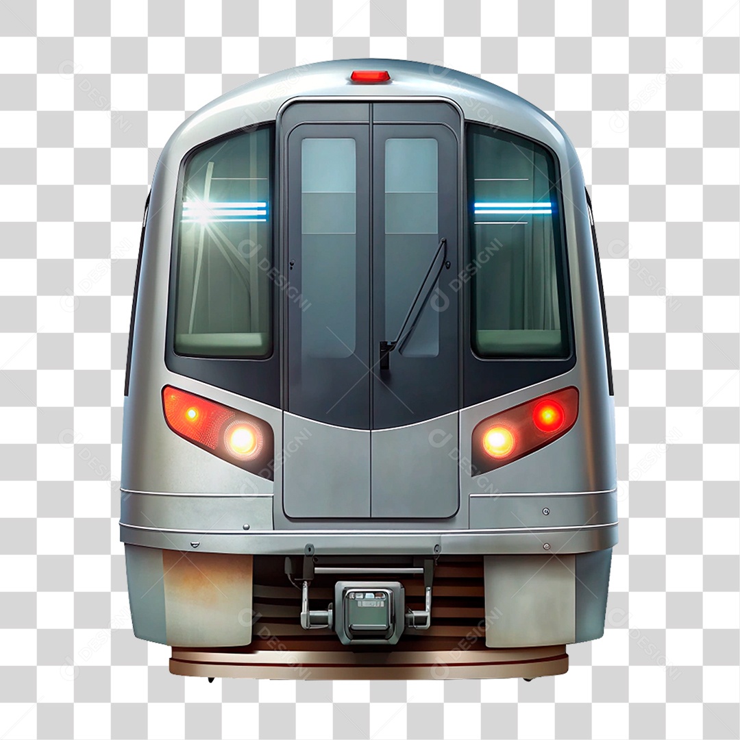 Elemento 3D Metro PNG Transparente