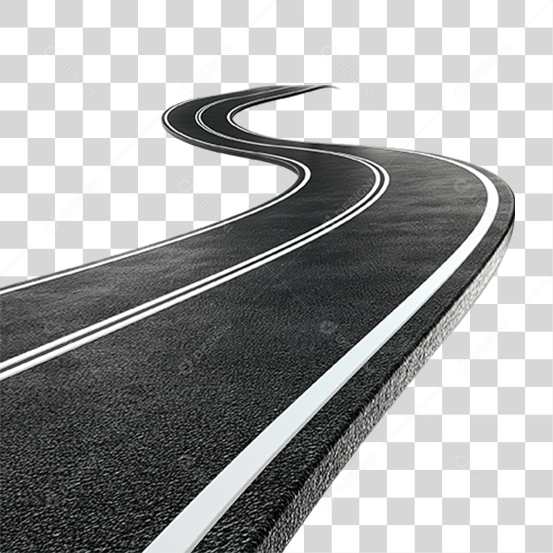 Estrada de Asfalto PNG Transparente