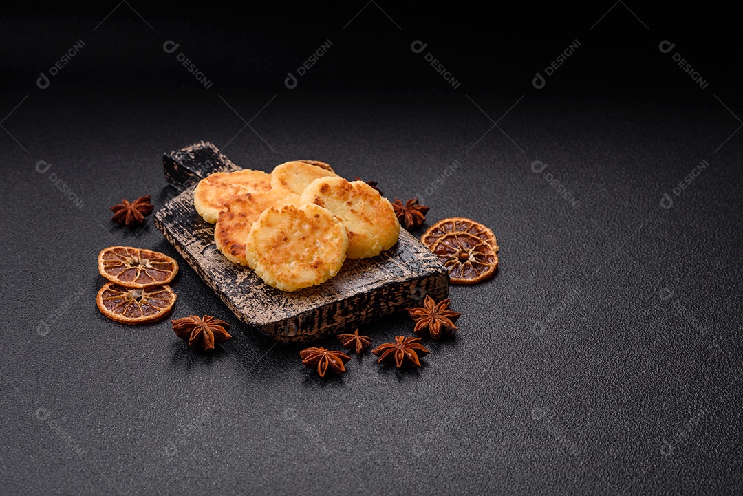 Minis panquecas de queijo doce deliciosas