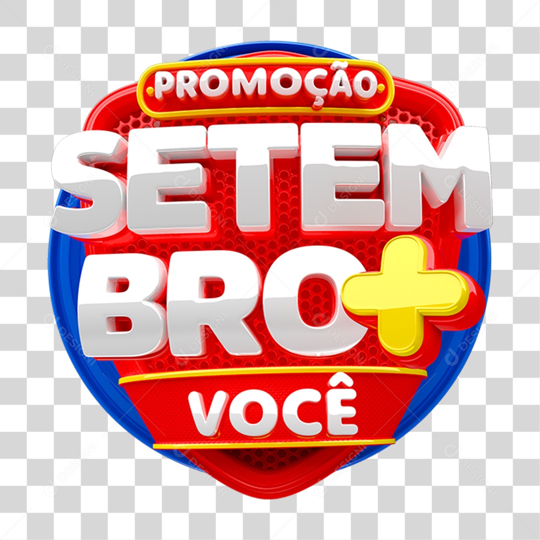 Selo 3D Promoção Setembro + Você PNG Transparente