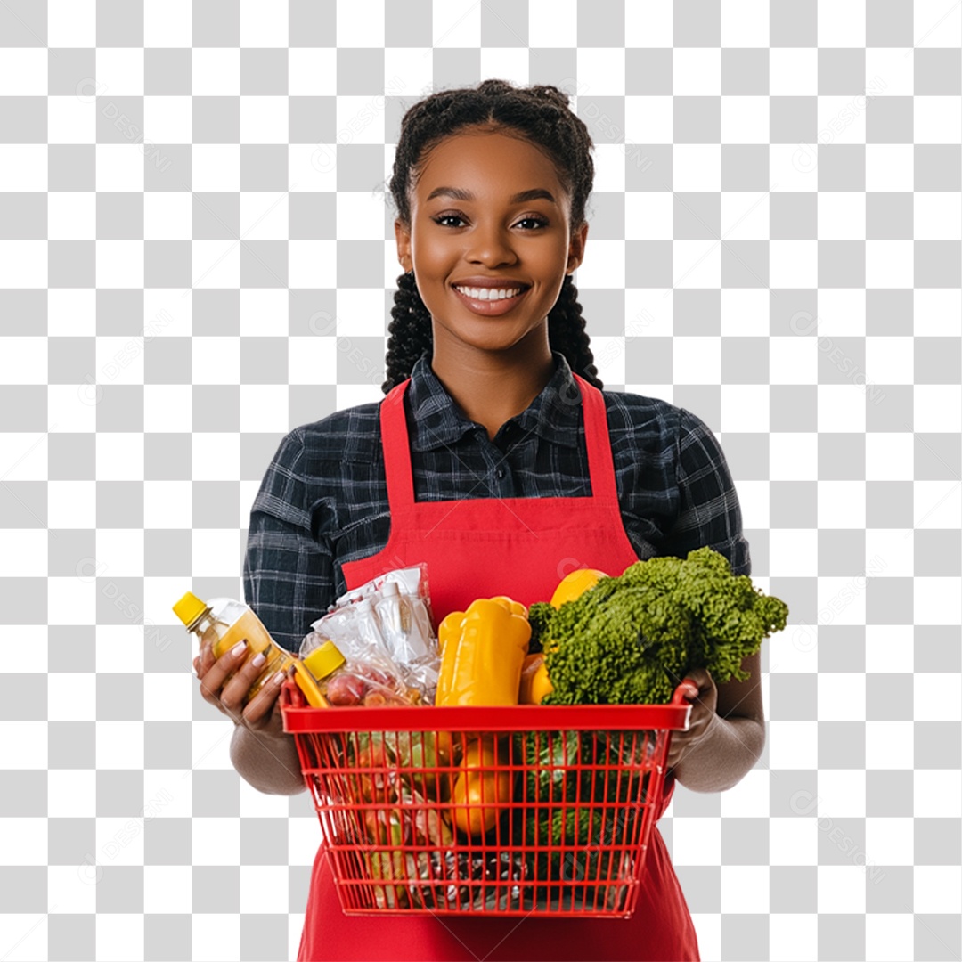 Pessoa que Trabalha em Supermercado PNG Transparente