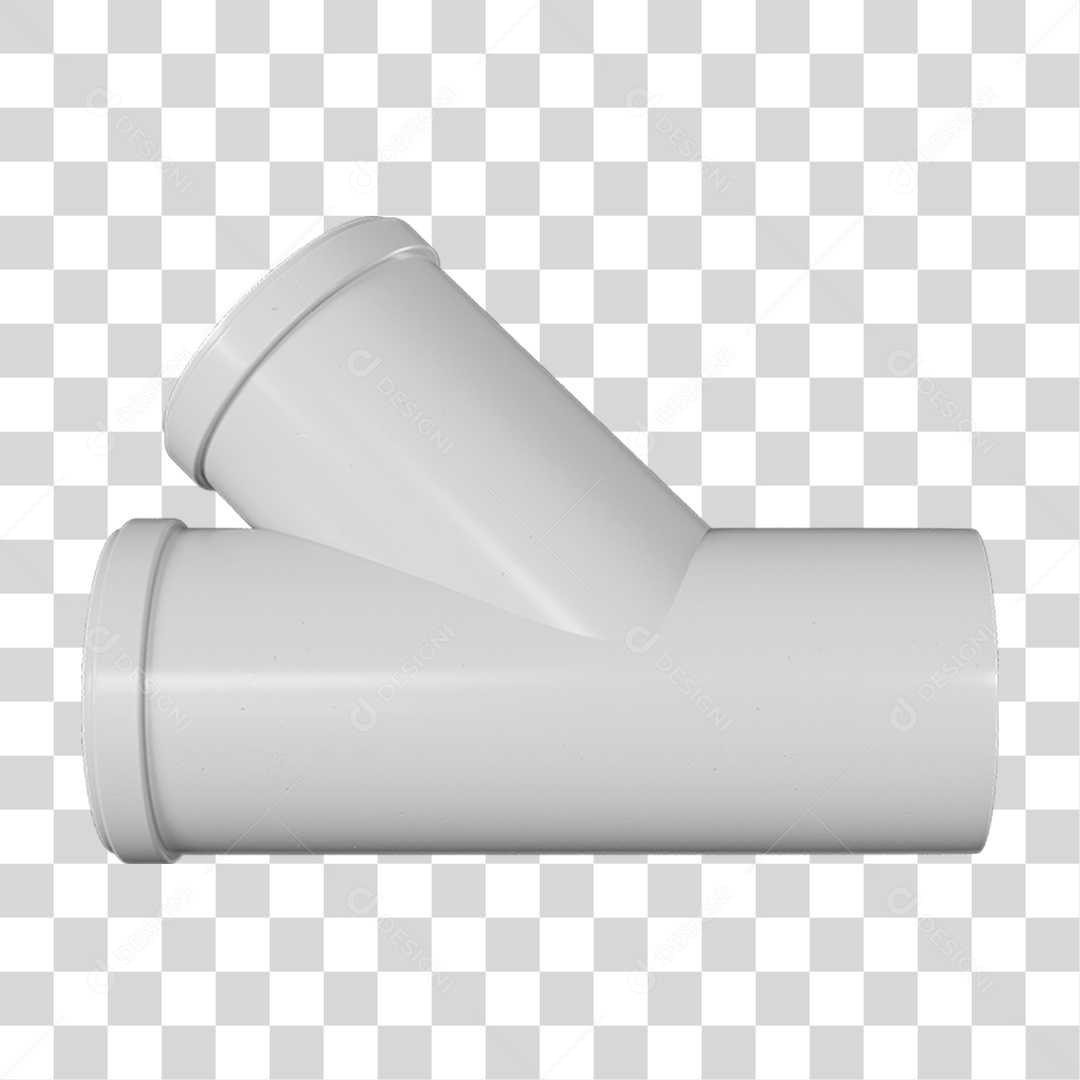 Conexão Média PVC PNG Transparente