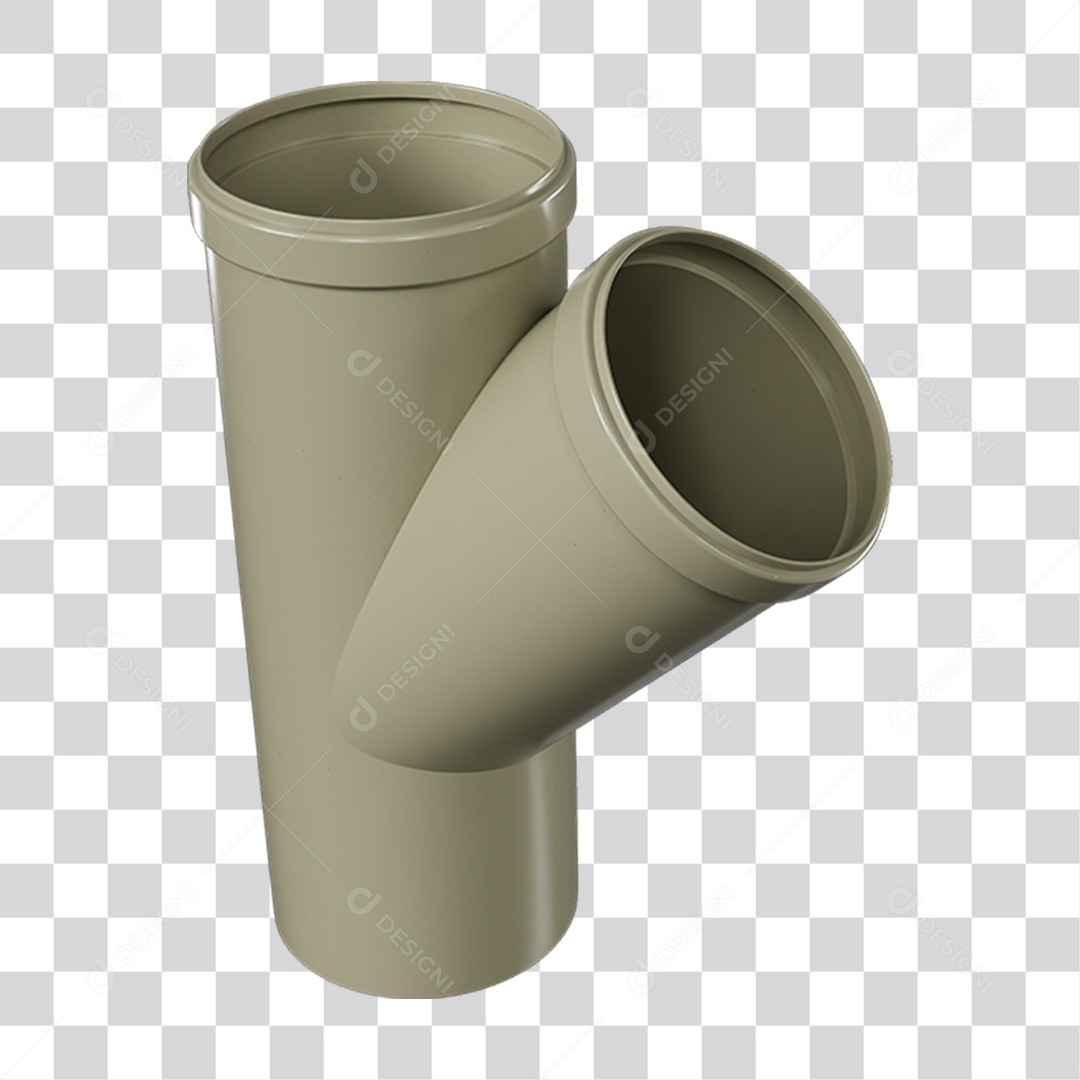 Conexão Média PVC PNG Transparente