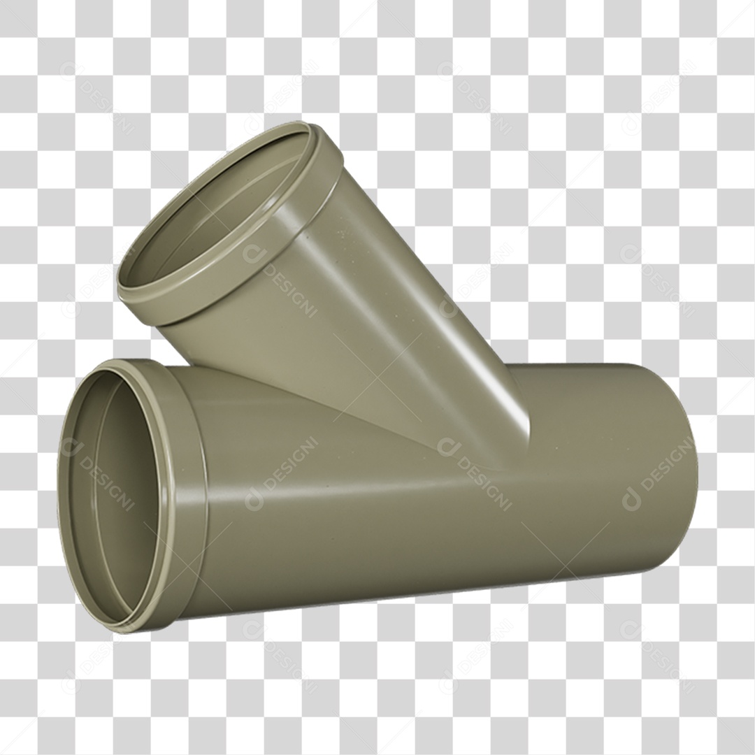 Conexão Média PVC PNG Transparente