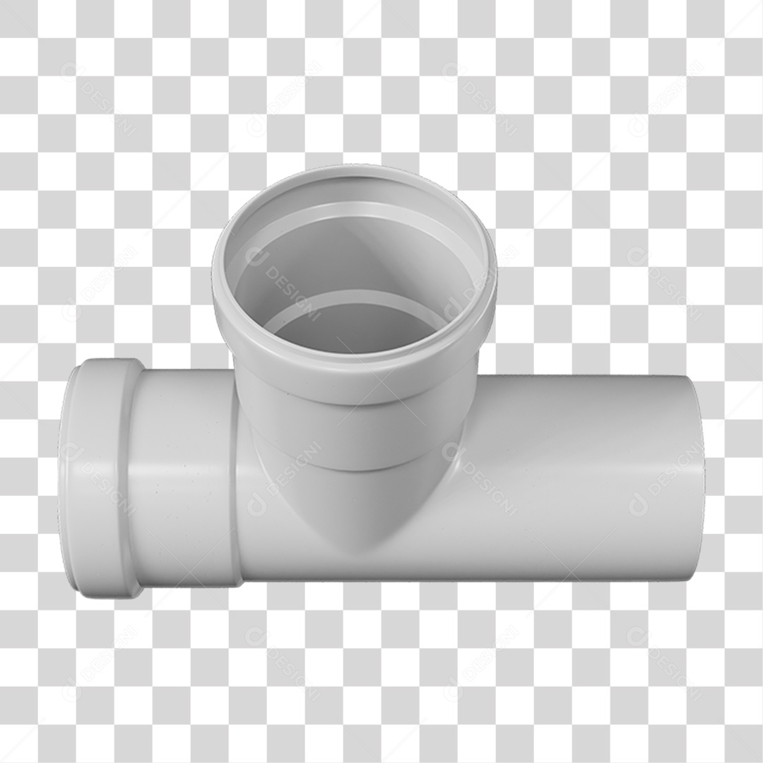 Conexão Média PVC PNG Transparente