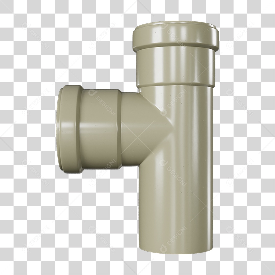 Conexão Média PVC PNG Transparente