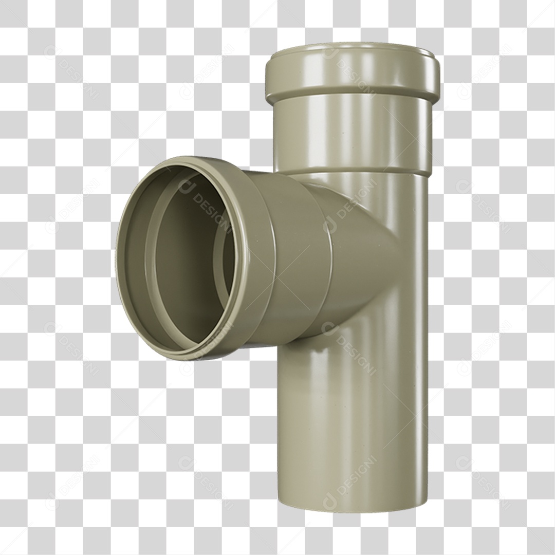 Conexão Média PVC PNG Transparente