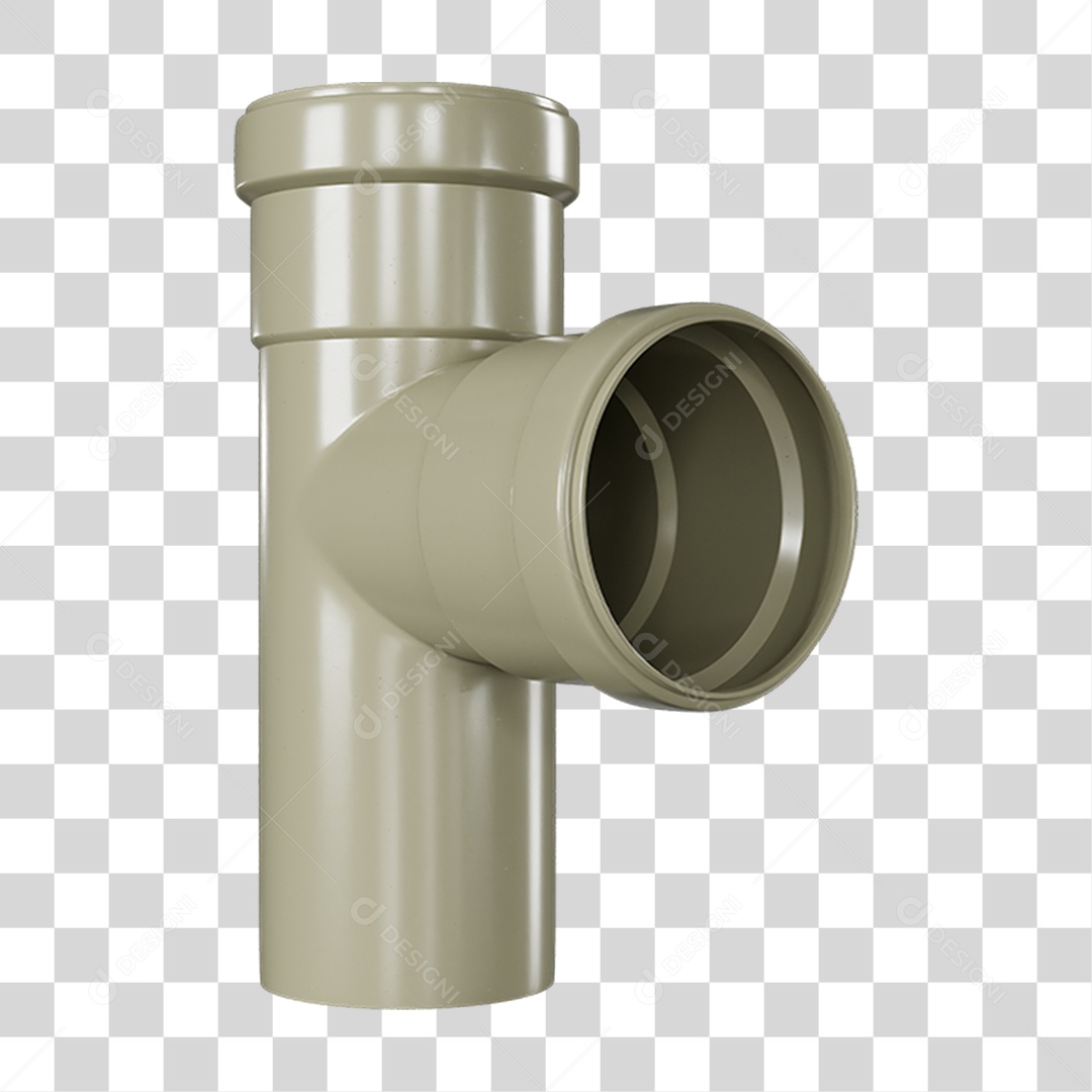 Conexão Média PVC PNG Transparente