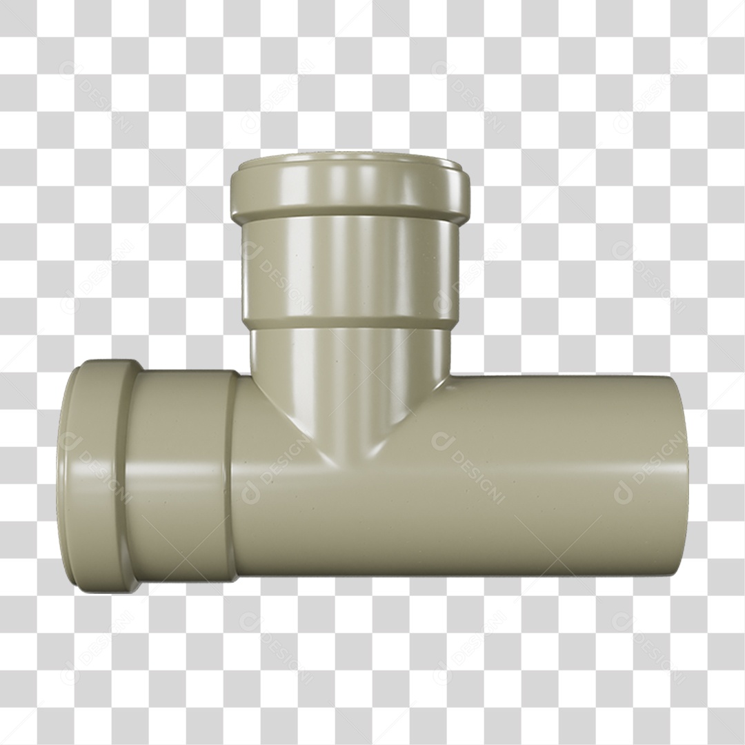 Conexão Média PVC PNG Transparente