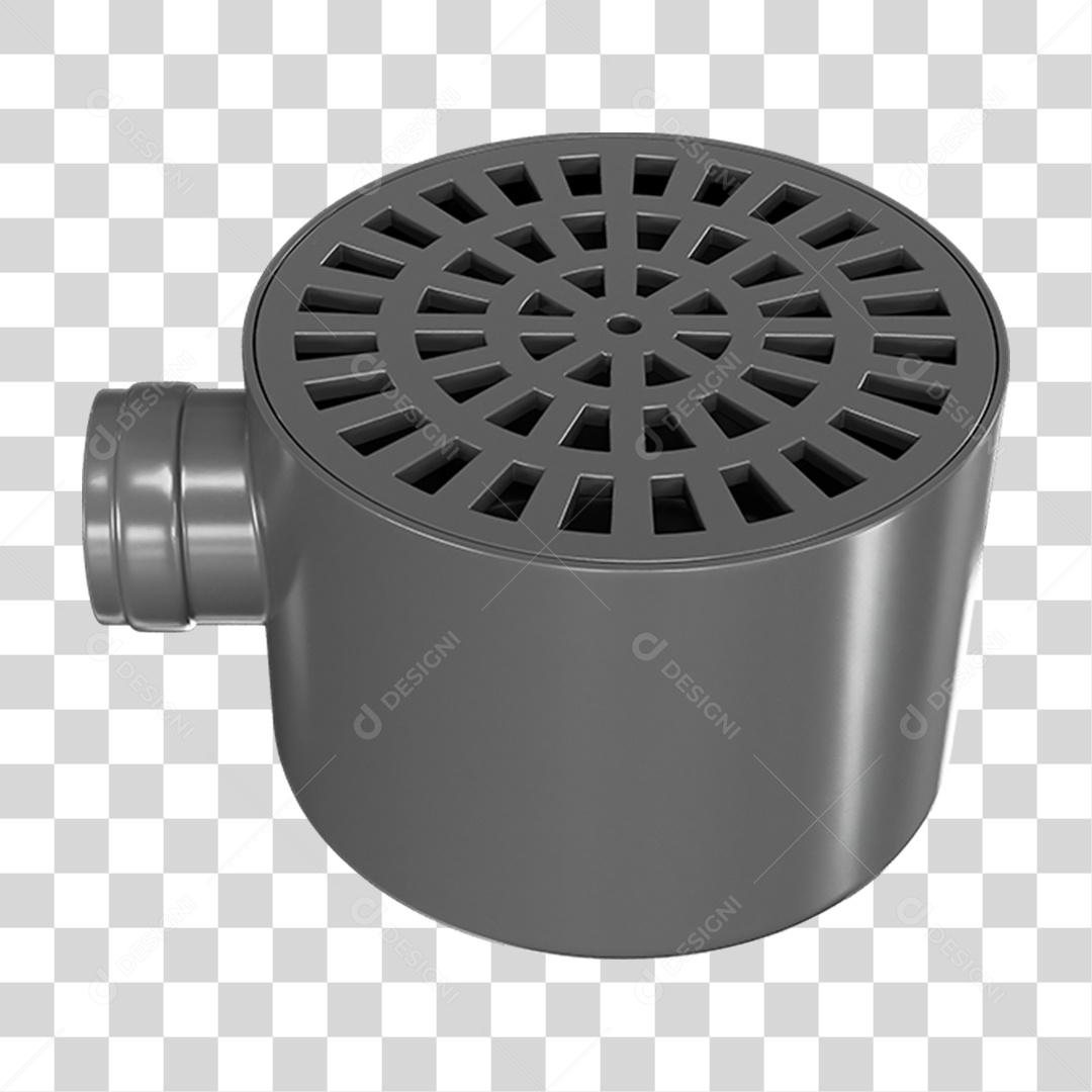 Ralo Grelha Redondo PNG Transparente