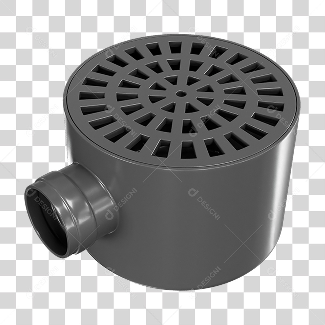 Ralo Grelha Redondo PNG Transparente