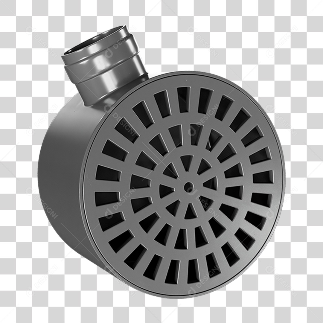 Ralo Grelha Redondo PNG Transparente