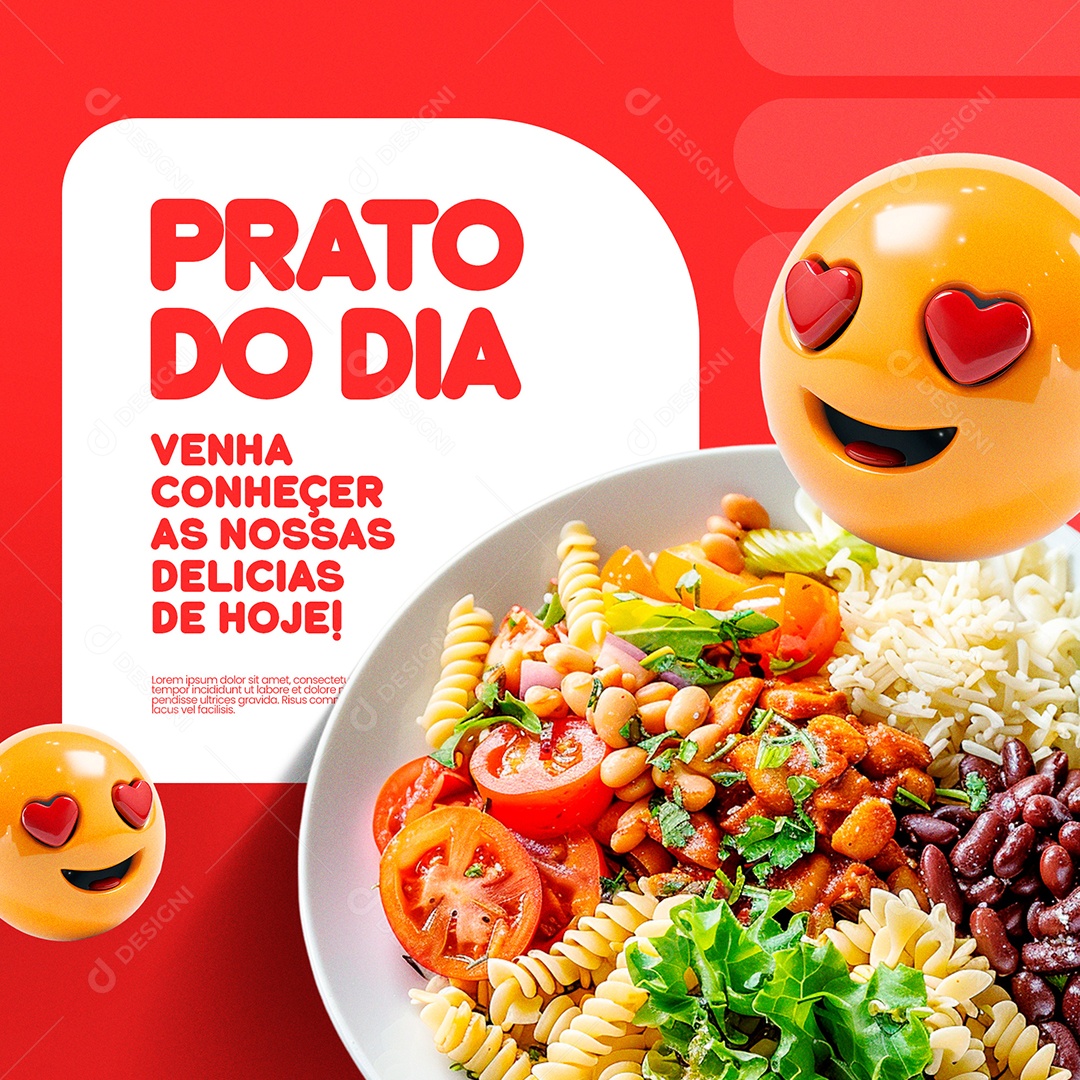 Restaurante Prato do Dia Social Media PSD Editável