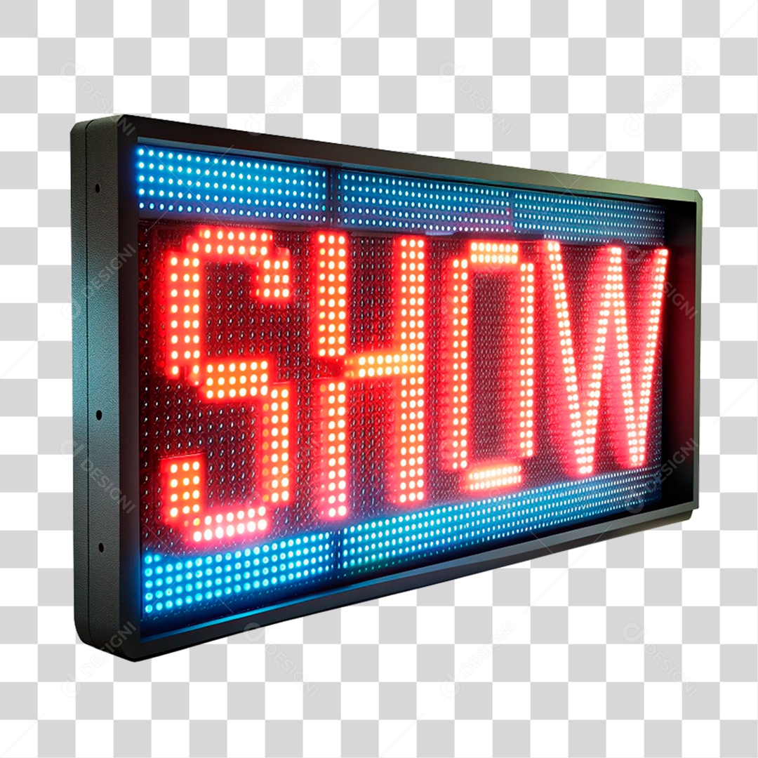 Selo 3D Show Placa PNG Transparente