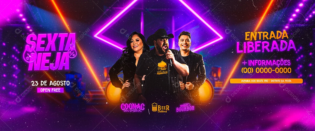 Carrossel Flyer Sexta Neja Social Media PSD Editável