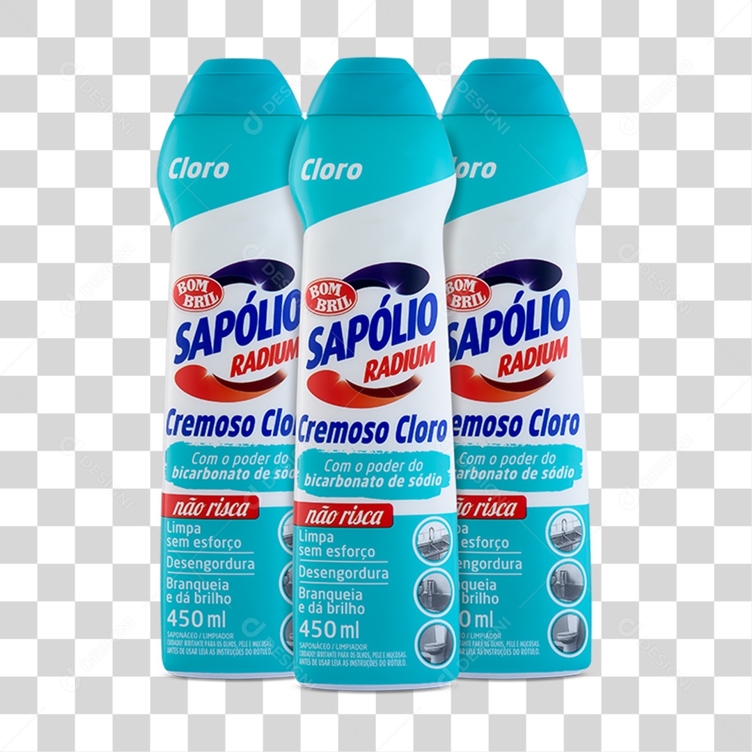 Três Sapólio Cloro PNG Transparente