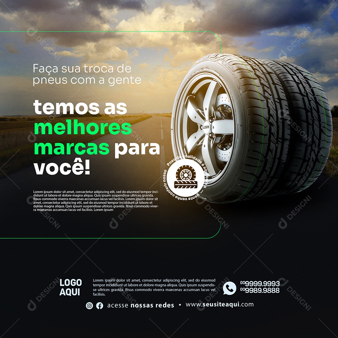 Oficina mêrcanica Social Media PSD Editável