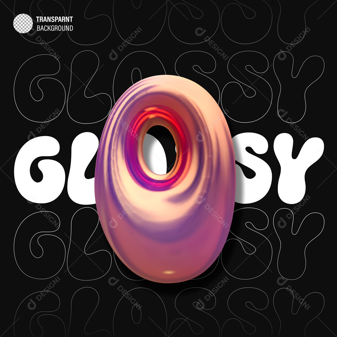 Balão Número  O Elemento 3D para Composição PSD